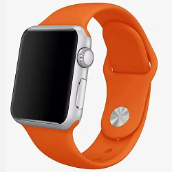 Силиконовый ремешок ISA для Apple Watch 38/40mm Sport Оранжевый