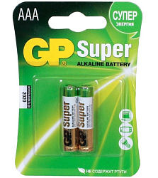 Элемент питания GP R03 Super Super Alkaline BL-2 (2/20/160)