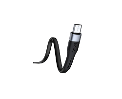 Кабель USB <--> microUSB  1.0м HOCO X34 Surpass плоский, черный, 2.4A
