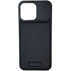 Арома-чехол для iPhone 16, алюминиевый и кожаный Full Black