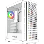 Корпус Powercase Ultimate White, Tempered Glass, ARGB fans, HUB, белый, ATX