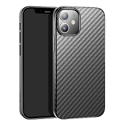 Силиконовый чехол HOCO для iPhone 12/12 Pro, Delicate Shadow, чёрный