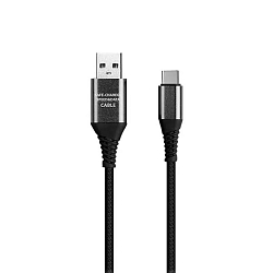 Кабель USB <--> Type-C  1.0м SMARTBUY Gear (iK-3112ERGbox) черный
