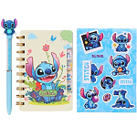 Подарочный набор: блокнот А6, 65 л, ручка и стикеры-наклейки, Стич