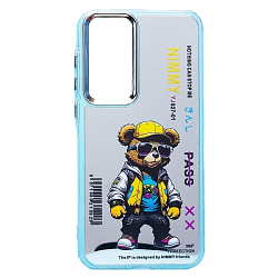 Задняя накладка PC092 для Samsung Galaxy A35 (мишка) (transparent)