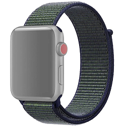 Нейлоновый ремешок NONAME на Apple Watch 38/40/41mm изумрудный