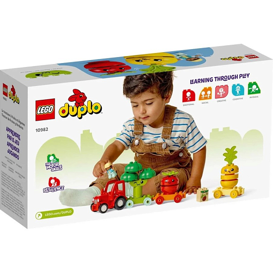 Конструктор LEGO DUPLO 10982 Трактор для перевозки овощей и фруктов