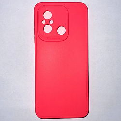 Задняя накладка Мобилис для Xiaomi Redmi 12C, фуксия, матовая с защитой камеры