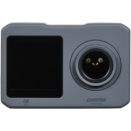 Экшн-камера DIGMA DiCam 520 4K, Wi-Fi, серая