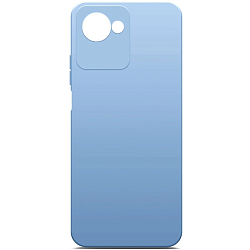 Силиконовый чехол SILICONE CASE для Realme C30 голубой