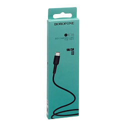 Кабель USB <--> microUSB  1.0м BOROFONE BX16 Easy, чёрный