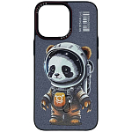 Cиликоновый чехол Air Case для iPhone 13 Pro , Magssafe  "Панда-космонавт"