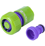 Соединитель-адаптер пластмассовый, 3/4", внешняя резьба, соединитель шланга 3/4"// Palisad 65755