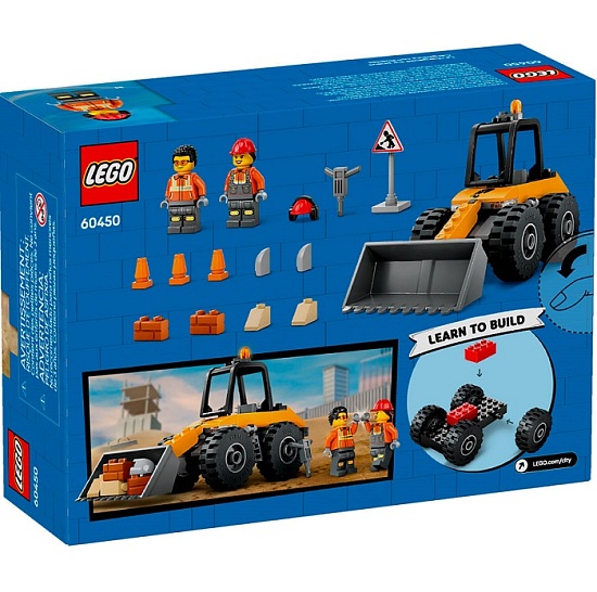 Конструктор LEGO CITY 60450 Желтый строительный погрузчик