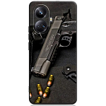 Силиконовый чехол DF для Realme 10 Pro+ (5G) DF rmCase-29 (black) Art130