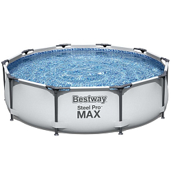 Бассейн каркасный BESTWAY 56408 Steel Pro Max 305х76см, 4678л, фил.-насос 1249л/ч