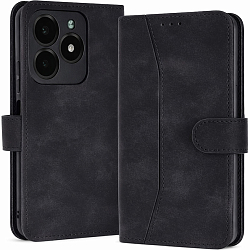 Чехол футляр-книга ZIBELINO Book Wallet для Realme C61 4G/C63 4G с магнитной застежкой (черный)