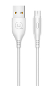 Кабель USB <--> microUSB  1.0м USAMS US-SJ268 U18 Round, белый