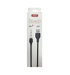 Кабель USB <--> Type-C 1.0м XO NB103 черный
