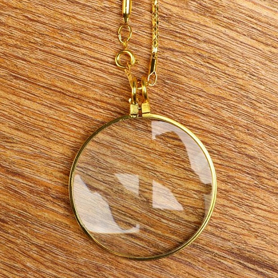 Лупа-подвеска "Золотая" 5х, d=42мм   5117800