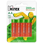 Аккумулятор MIREX R06 2000mAh BL-4, Recharge (4/40/200)