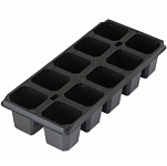 Кассета для рассады, 280х130х60 мм, 10 ячеек, полистирол, 5 шт// Произведено в РФ 64315