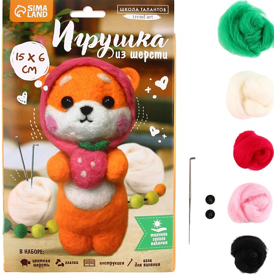 Игрушка из шерсти «Милый корги» 9103858