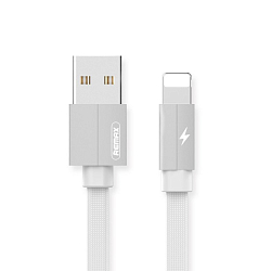 Кабель USB <--> Lightning  2.0м REMAX RC-094i Kerolla, плоский, белый