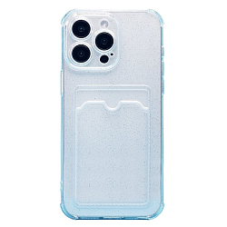 Задняя накладка SC300 для iPhone 15 Pro Max (white) с картхолдером