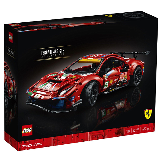 Конструктор LEGO Technic 42125 Ferrari 488 GTE "AF Corse #51"