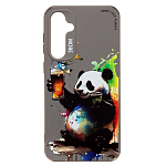 Задняя накладка SC335 для Samsung Galaxy S23 FE  (панда) (grey) (227154)