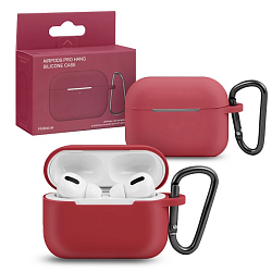Силиконовый чехол ISA для AirPods Pro Hang Silicon Сase с карабином SL hibiscus