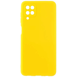 Задняя накладка ZIBELINO Soft Matte для Samsung Galaxy A12 (желтый) защита камеры