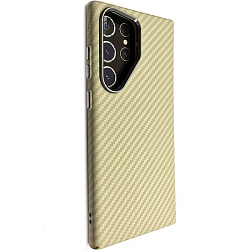 Задняя накладка LUXO Magsafe для SAMSUNG Galaxy S23 Ultra, под карбон, серый