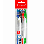 Ручки шариковые BRAUBERG X-333, НАБОР 4 ЦВ 144252