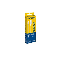 Кабель USB <--> Lightning  3.0м EXPLOYD EX-K-810 Classic белый