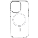Силиконовый чехол Clear Case Magsafe для iPhone 15 Pro Clear (+ анимация NFC) ORG