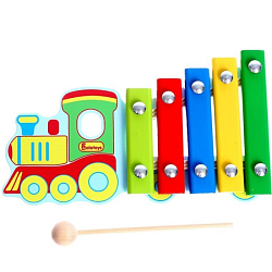 Ксилофон «Паровозик», 5 планок