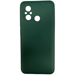 Задняя накладка SILICONE COVER для Xiaomi Redmi 12C 4G №12 Тёмно-зеленый