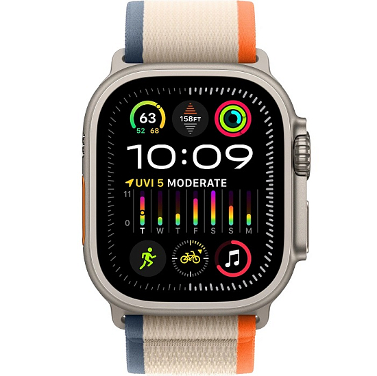 Часы Apple Watch Ultra 2 GPS + Cellular 49mm Titanium Case Trail Loop Orange/Beige