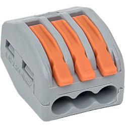 Клемма СМК 222-413 с рычагом 3 отверстия блистер (20шт.) EKF PROxima