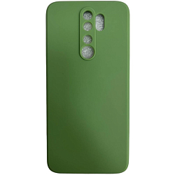 Задняя накладка ZIBELINO Soft Matte для Xiaomi Redmi Note 8 Pro (оливковый) с микрофиброй