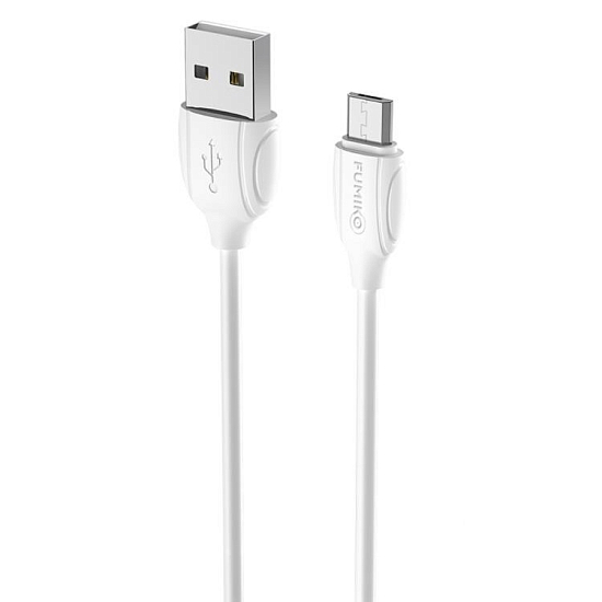 Кабель USB <--> microUSB  1.0м FUMIKO CA03 белый