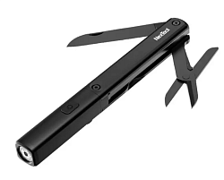 Мультитул Xiaomi (Mi) Nextool (N1RUS), (нож + ножницы), с фонариком, черный