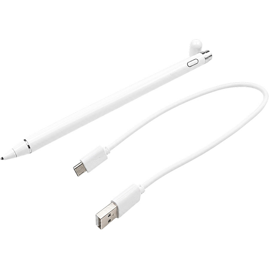 Стилус Earldom, ET-P2, пластик, для рисования, bluetooth,  белый
