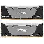 Оперативная память DDR4 16Gb (2x8Gb) Kingston Fury Renegade, 3200MHz, CL16, DIMM, с радиаторами, RGB, черный KF432C16RB2AK2/16