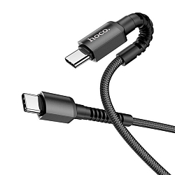 Кабель Type-C <--> Type-C  1.0м HOCO X71 Especial, черный, PD60W