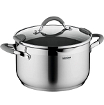 Кастрюля 6.1л NADOBA серия NITA со стеклянной крышкой