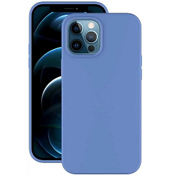 Силиконовый чехол DEPPA для iPhone 12 Pro Max, красный, PET синий (Gel Color)