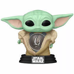 Фигурка Funko POP! Bobble Star Wars Mandalorian S10 Din Grogu with Armor (712) 80004